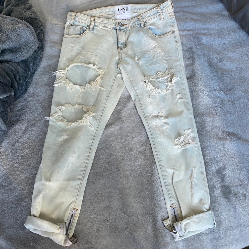 One Teaspoon Ripped Jeans - Picture 2 of 13
